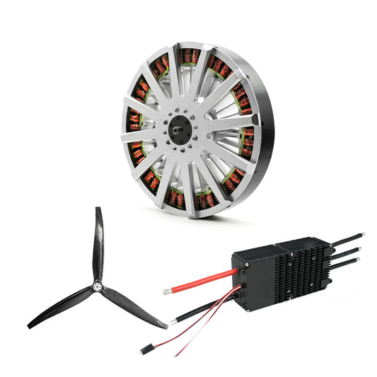 98KG Thrust Propulsion System 23850 +24S 300A ESC+55 inch large size carbon fiber propeller