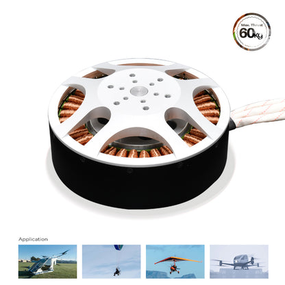 Manned Aircraft Drone Propulsion System Motor Controller with 15470 60KG thrust+42 inch large size carbon fiber propeller+24S 200A ESC