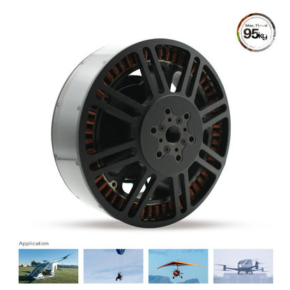 95kg Thrust Propulsion System 19480 +24S 300A ESC+54 inch large size carbon fiber propeller